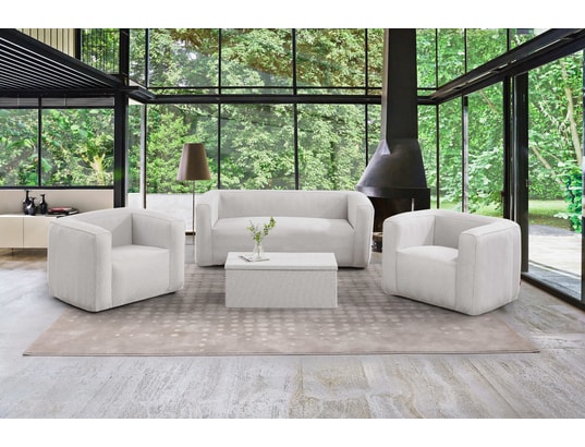 TERRACOTTA - Canapé gonflable 3 places - housse en polyester renforcé - i...