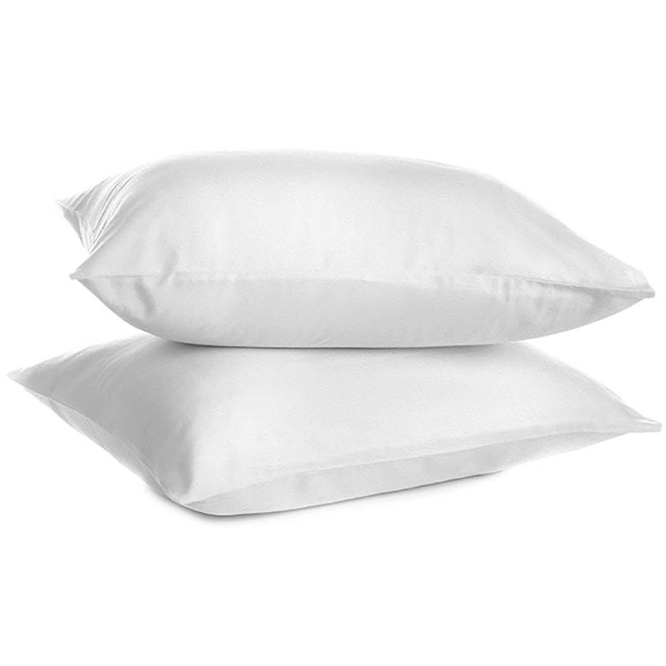 Perle de Coton Protège-oreiller blanc