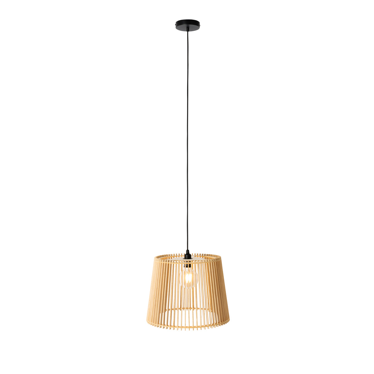 QAZQA Landelijke buiten hanglamp hout IP44 - Jayla