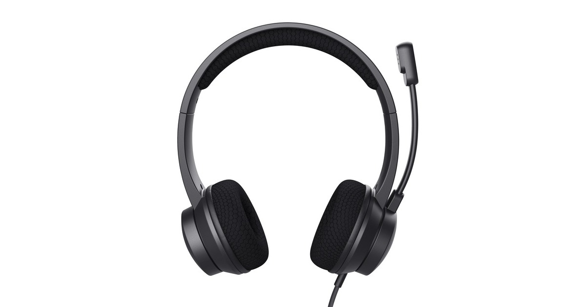 TrustAyda USB-ENC PC Headset on-ear   (Zwart)