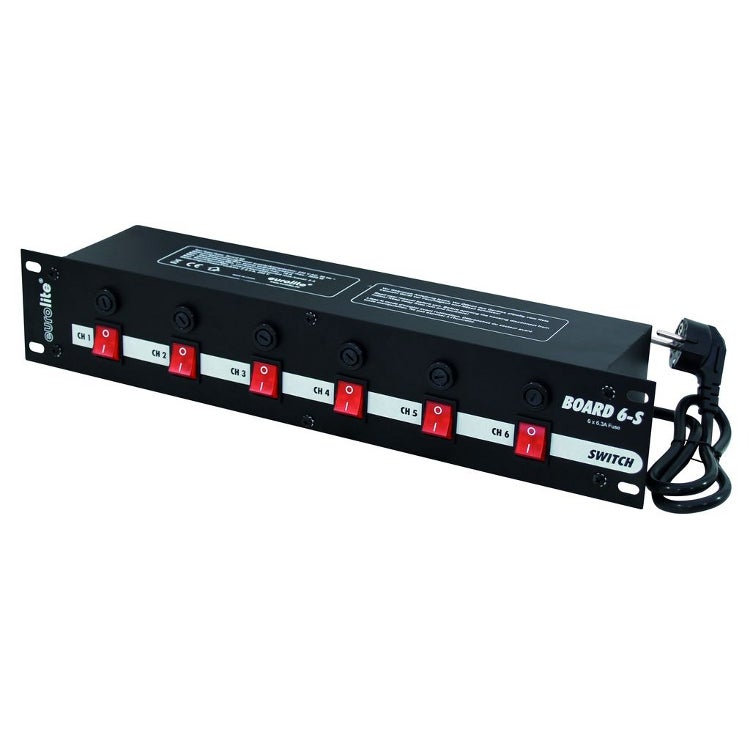 Eurolite 6-kanaals switch schuko