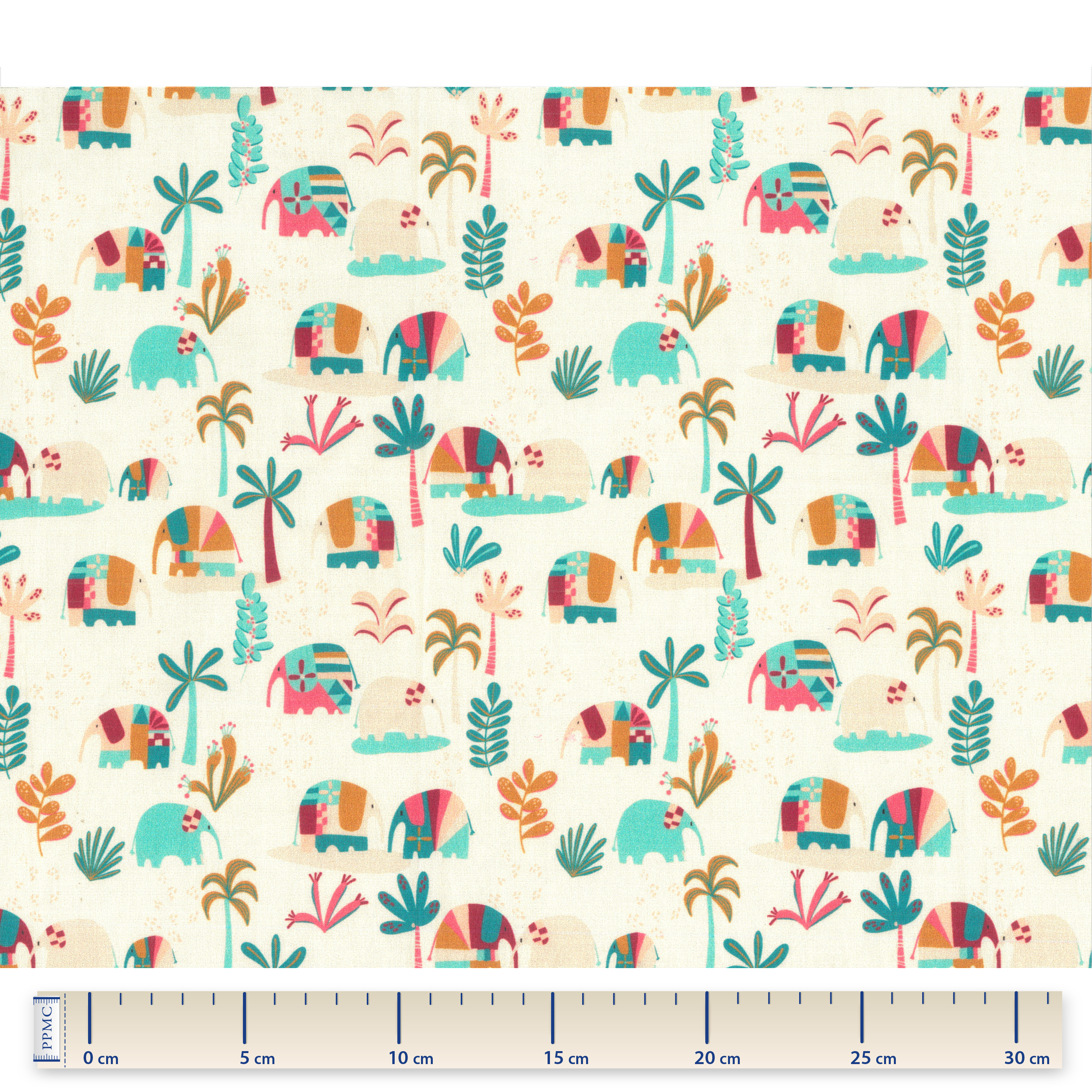 Tissu Coton Au Mètre Carnaval D'eléphants
