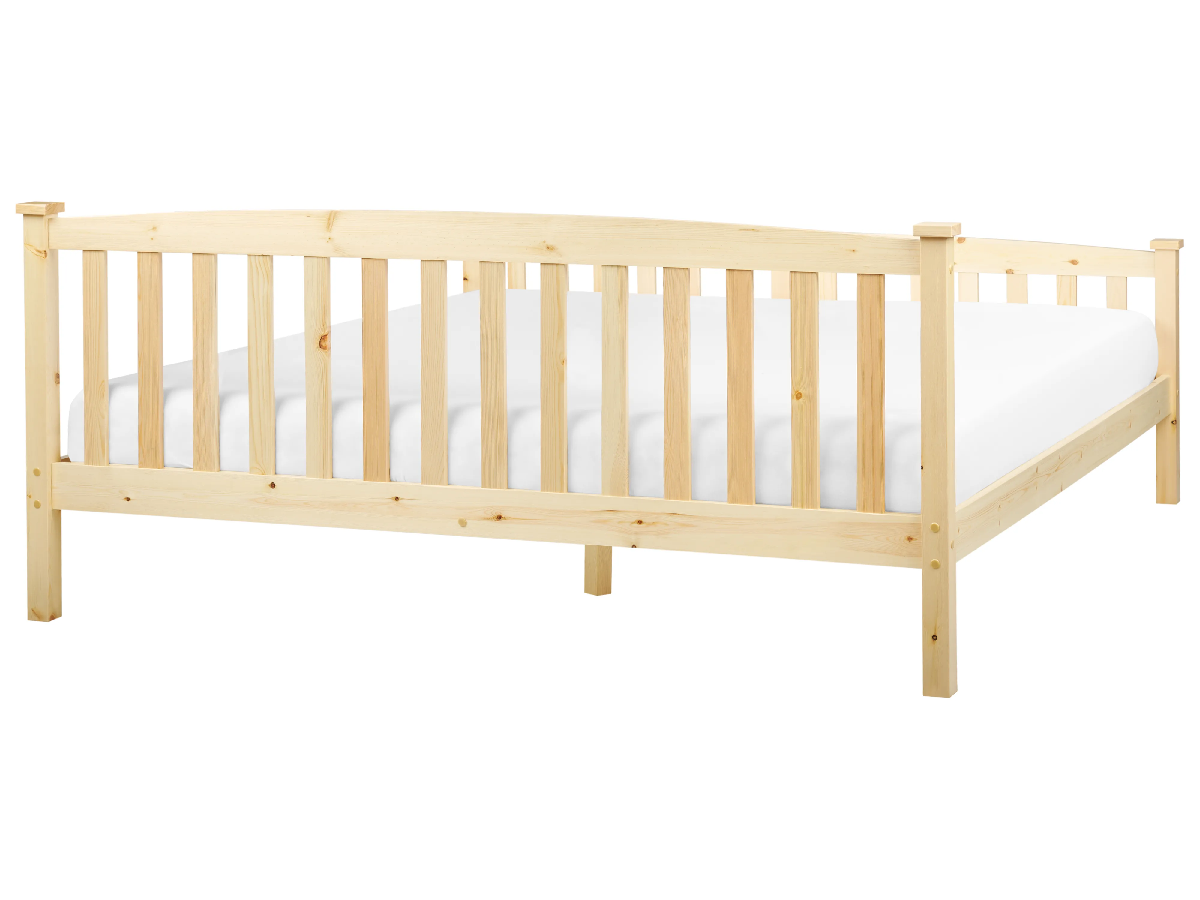 Bed Dennenhout GIVERNY 180 x 200 cm Lichtbruin