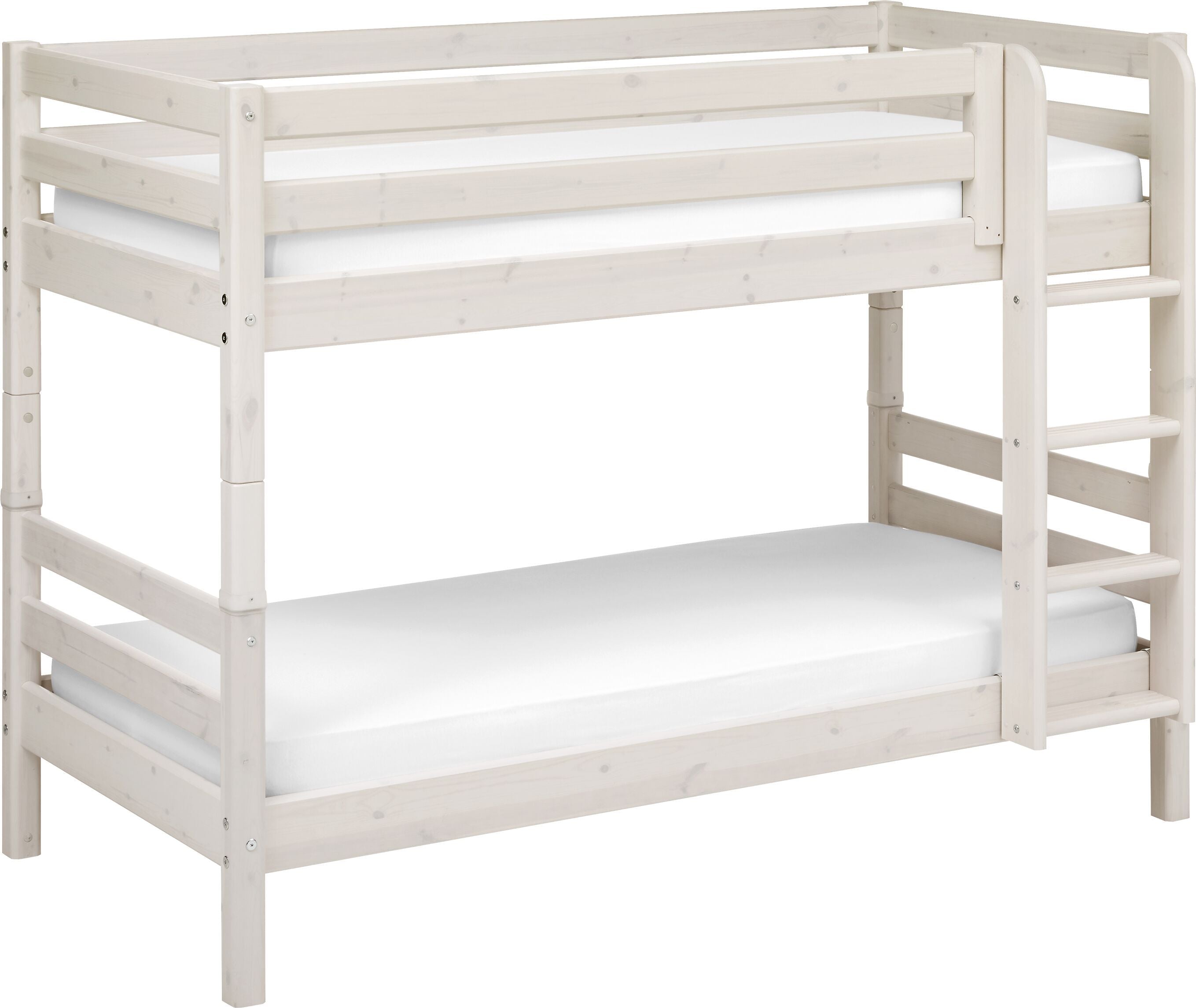 Flexa CLASSIC Etagenbett - White Wash / B: 110.0 cm x T: 210.0 cm x H: 154.0 cm