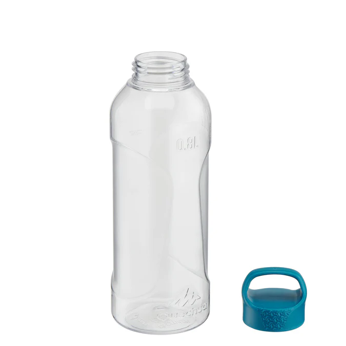 Garrafa térmica de plástico para trilhas Quechua MH100 com tampa de rosca, 0,8 litros, Decathlon Quechua
