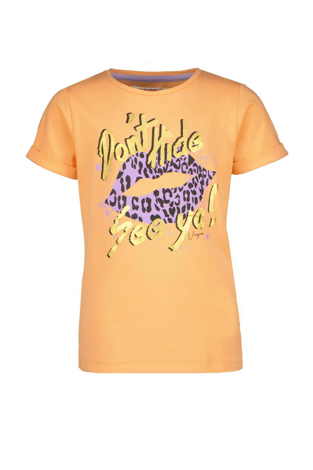Vingino T-shirt HERA met printopdruk oranje