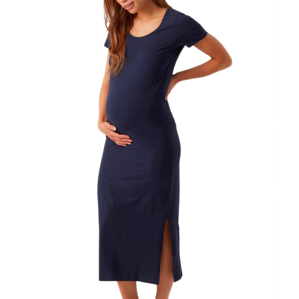 Mamalicious Robe Longues Marine Femme Mamalicious 20019431
