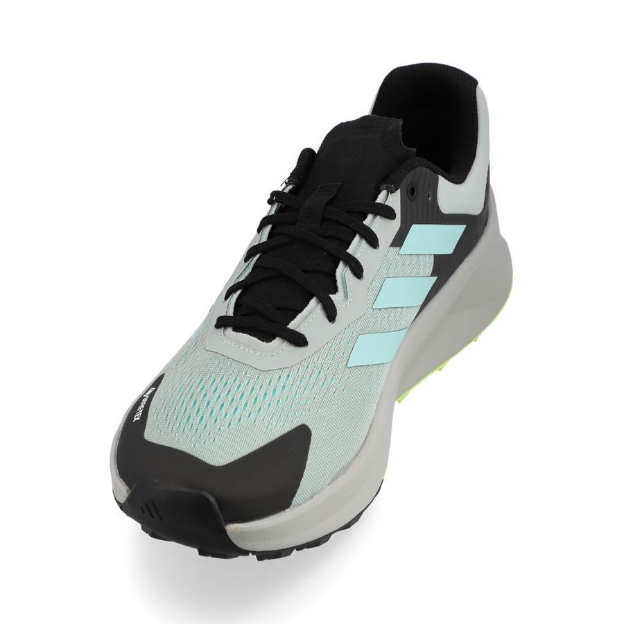 adidas Chaussures de Running Terrex Soulstride Flow Gore-Tex - Argenté/Noir/Bleu/Lucid Lemon