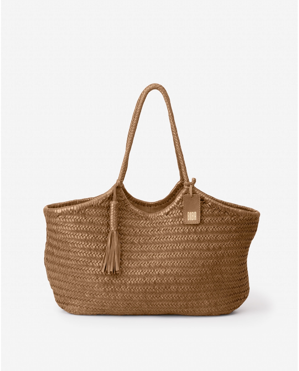 Biba Barcelona Perkins Schoudertas L Camel