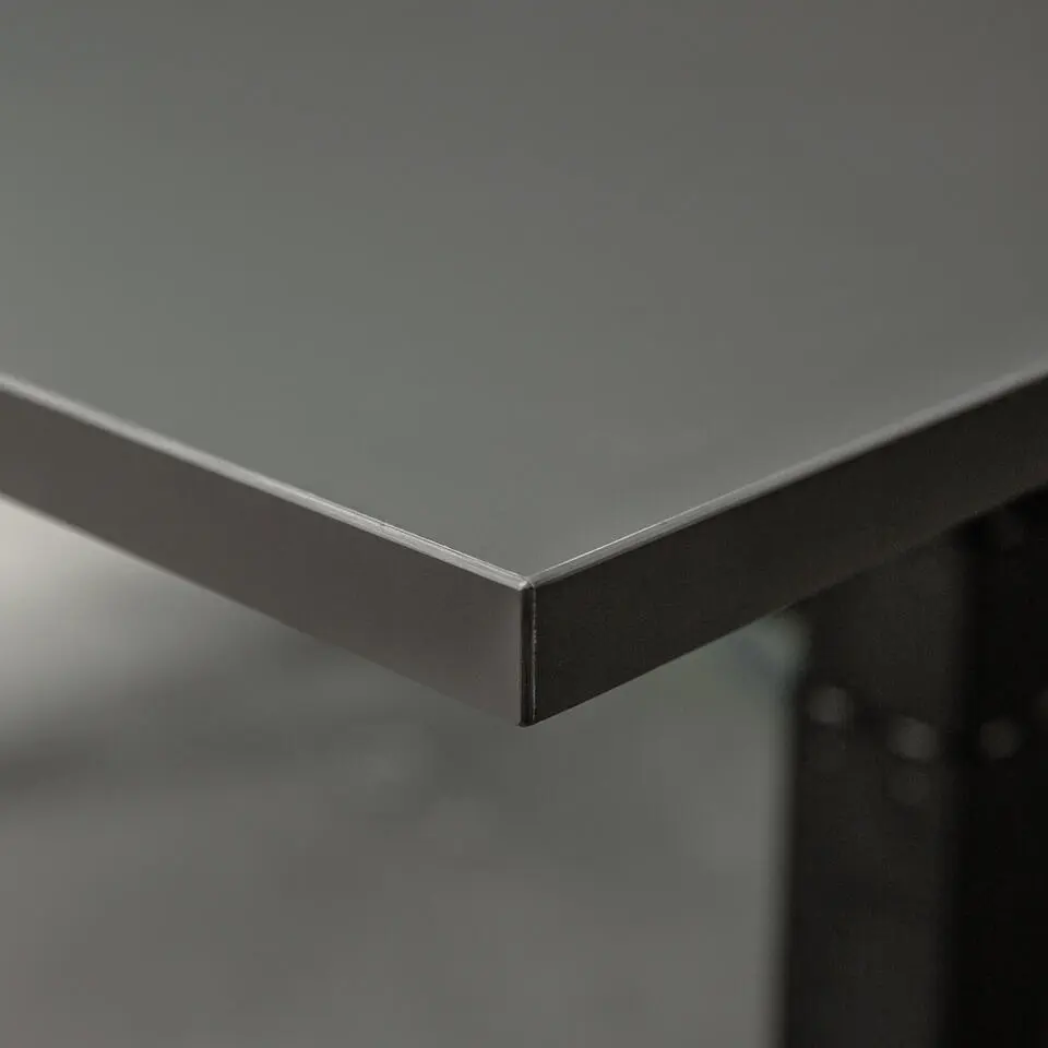 Elektrisch verstelbaar bureau - 160x80 cm - Single motor - Zwart / Antraciet