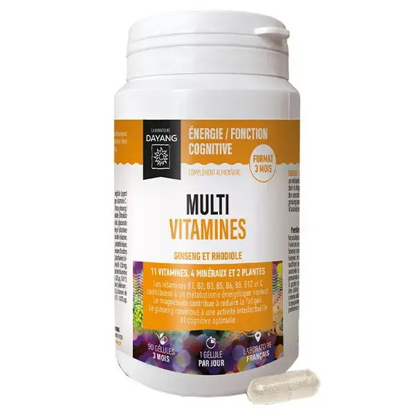 Dayang Multivitaminas Ginseng Rhodiola 90 cápsulas