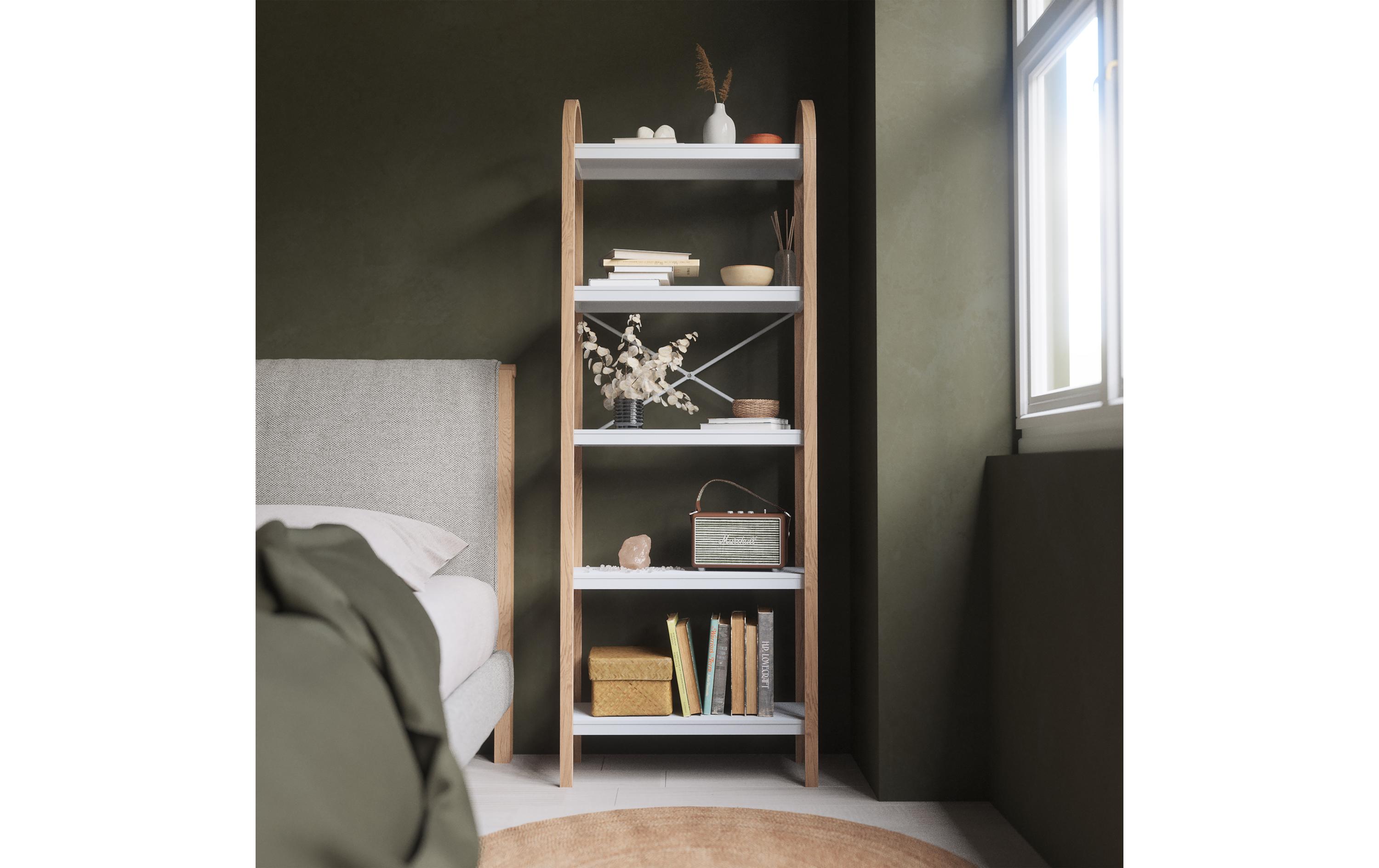 Regal Bellwood 61 x 170 cm, Nature<br>Regal mit 5 Ablagen