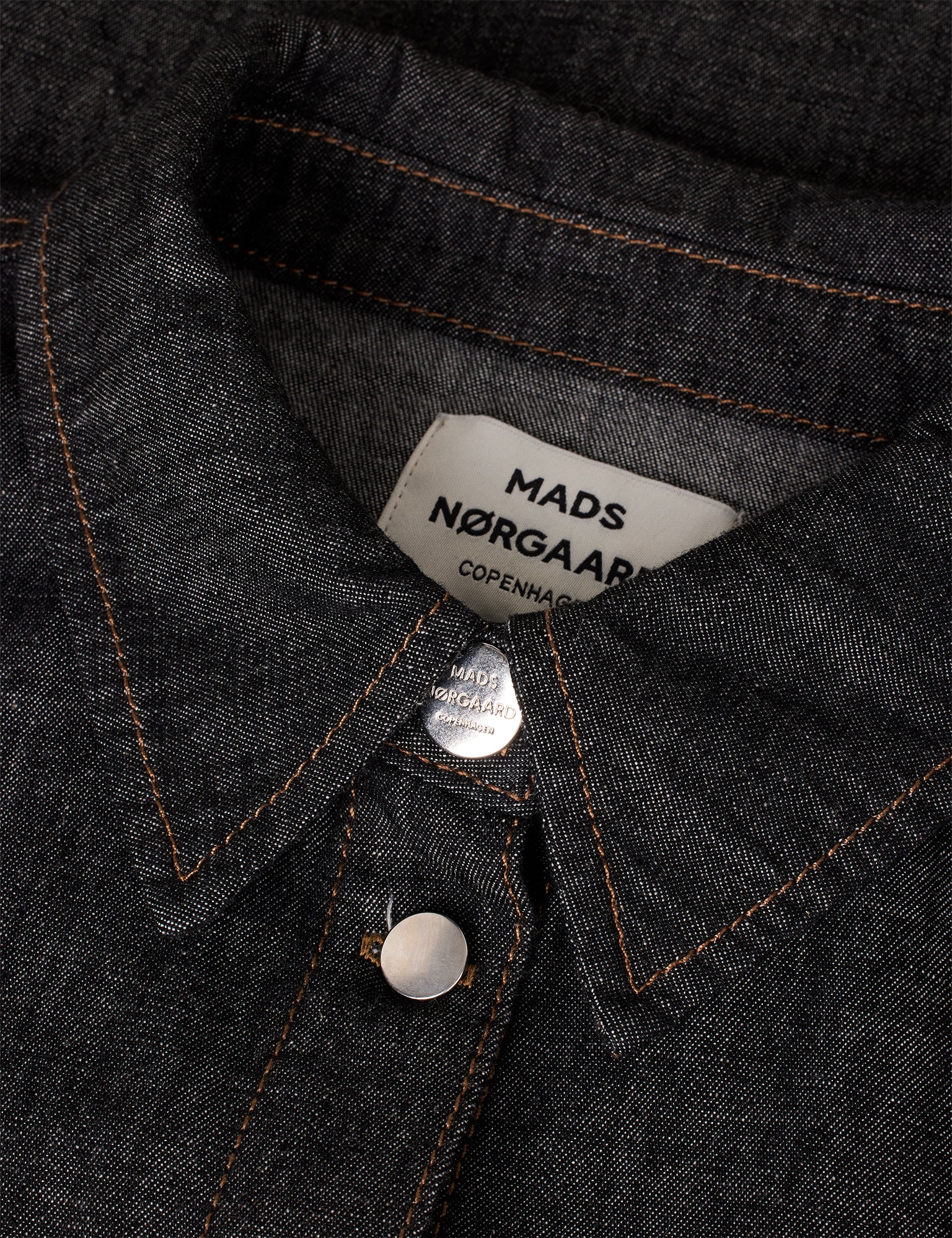 Mads Nørgaard  Soft Svanil denimkjole - Black Melange