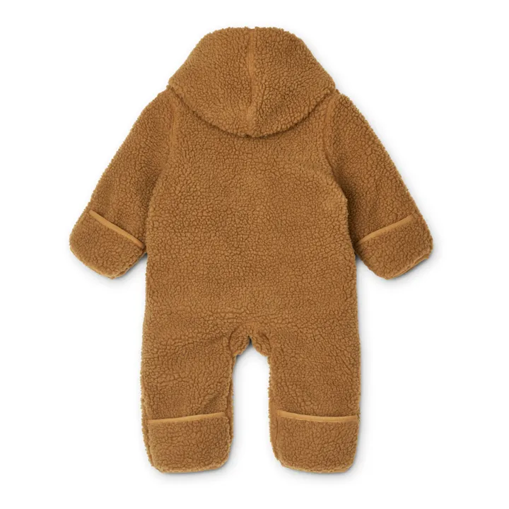 Liewood Combinaison Coton Bio Matières Recyclées Façon Fourrure Fraser | Caramel