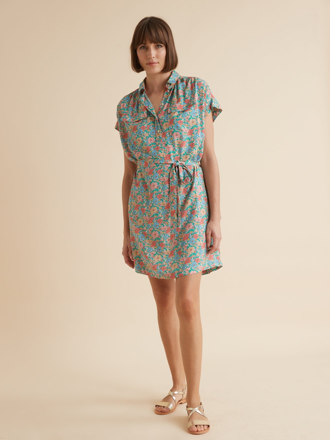 Robe-chemise femme tissu Liberty - Limited Collection