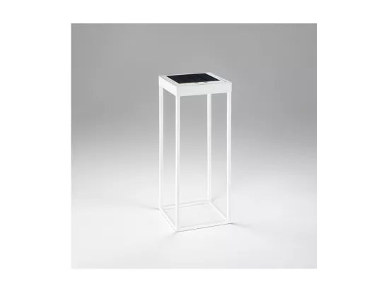Lampe de table solaire et rechargeable CAGE de Perenz Blanc Mat H50cm