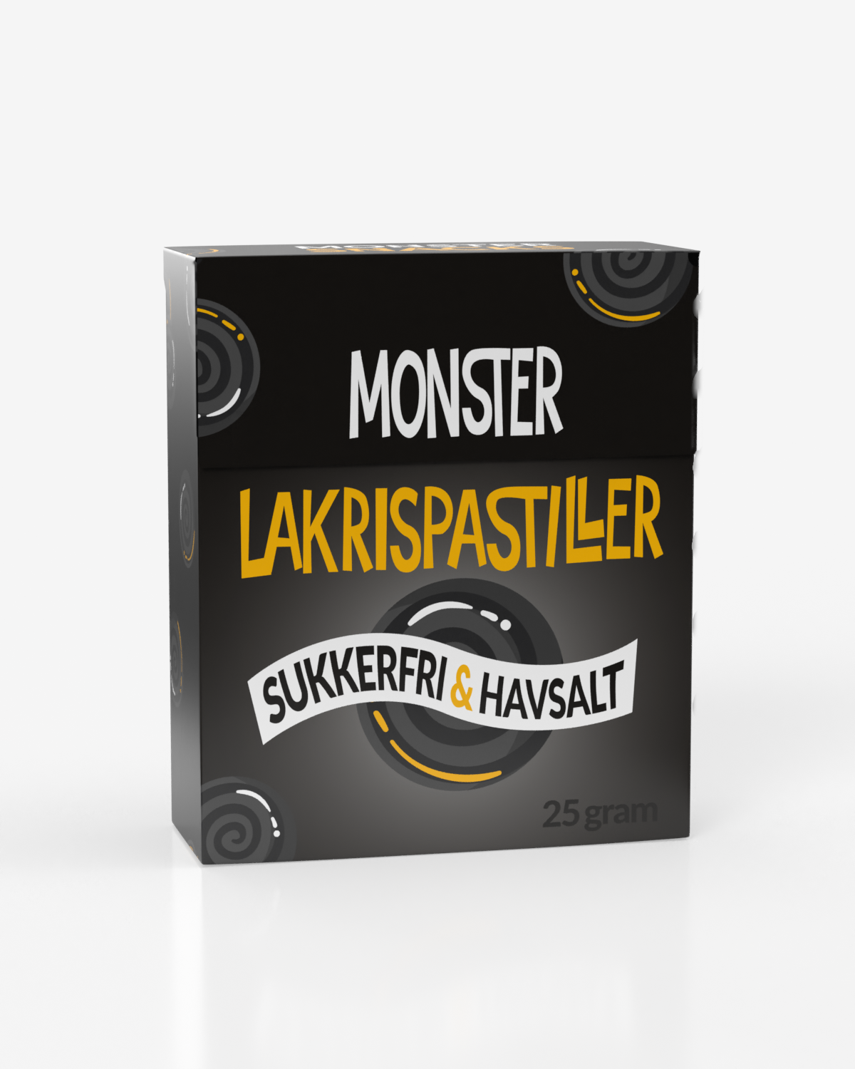 Monster Seasalt Liquorice Pastils 10x25g - TIPAKNING! - DATODEAL