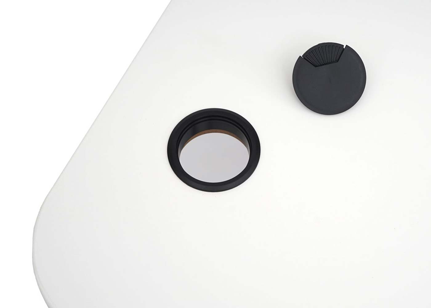 Schreibtisch MCW-D40, Computertisch, 120° elektrisch höhenverstellbar ~ weiß, weiß