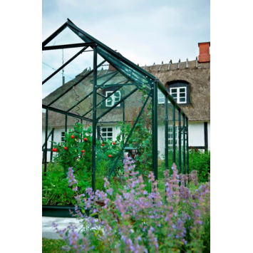 Tuinkas Royal Well Popular 106 groen gecoat met 3mm tuindersglas
