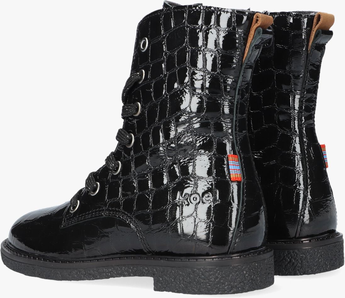 KOEL4KIDS zwarte koel4kids veterboots 11m002