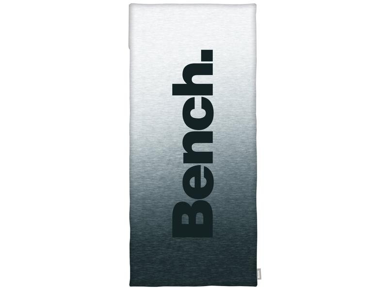 Herding Fitnesstuch mit Flap Bench Schwarz/Weiss/Grau Trainingstuch mit Reissverschlusstasche