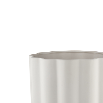Keramieken pot mat wit 30x30x30cm