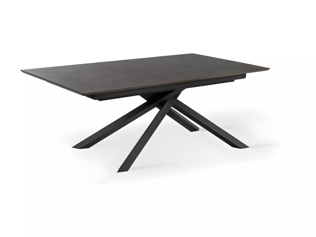Xavier Table Extensible (170/270 x 90 cm) en HPL Noir