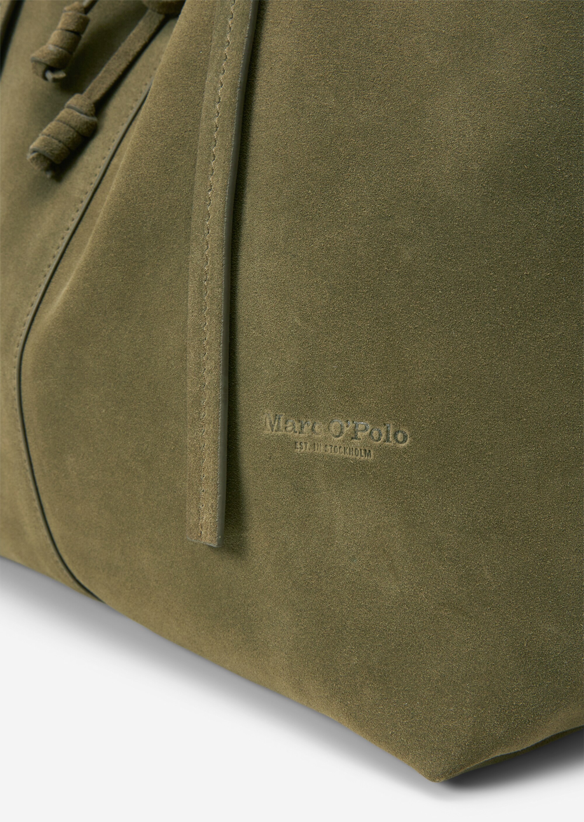 Shopper aus geschmeidigem Velours-Rindleder