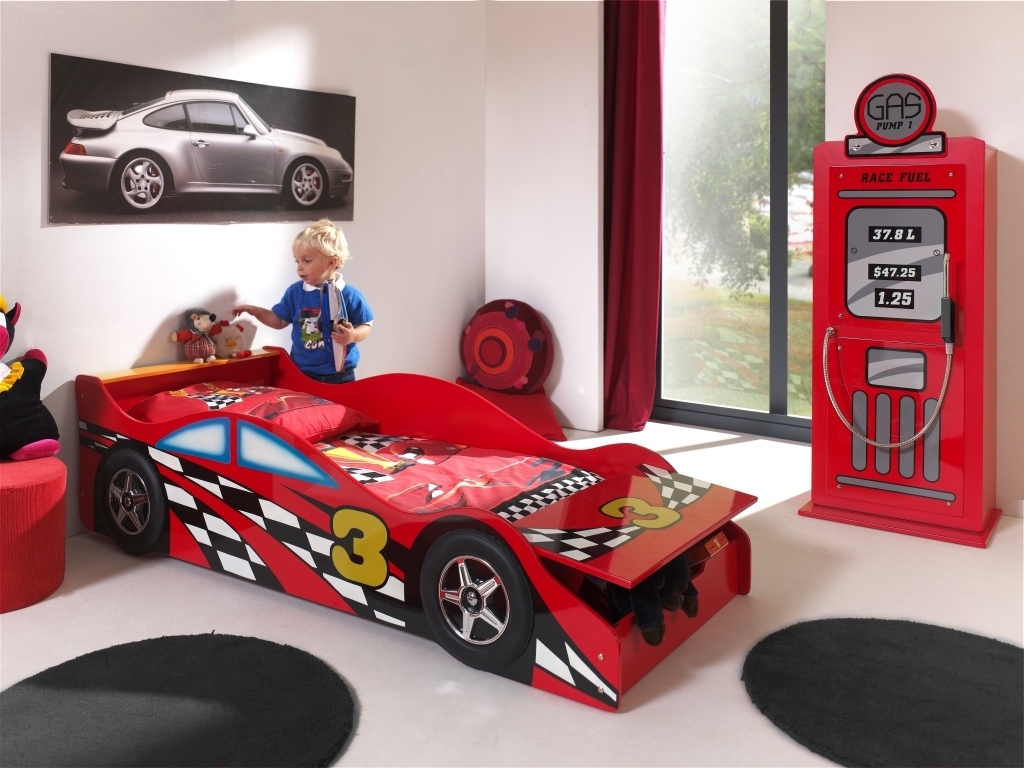 Autobett RACE CAR - rot - 70x140 cm