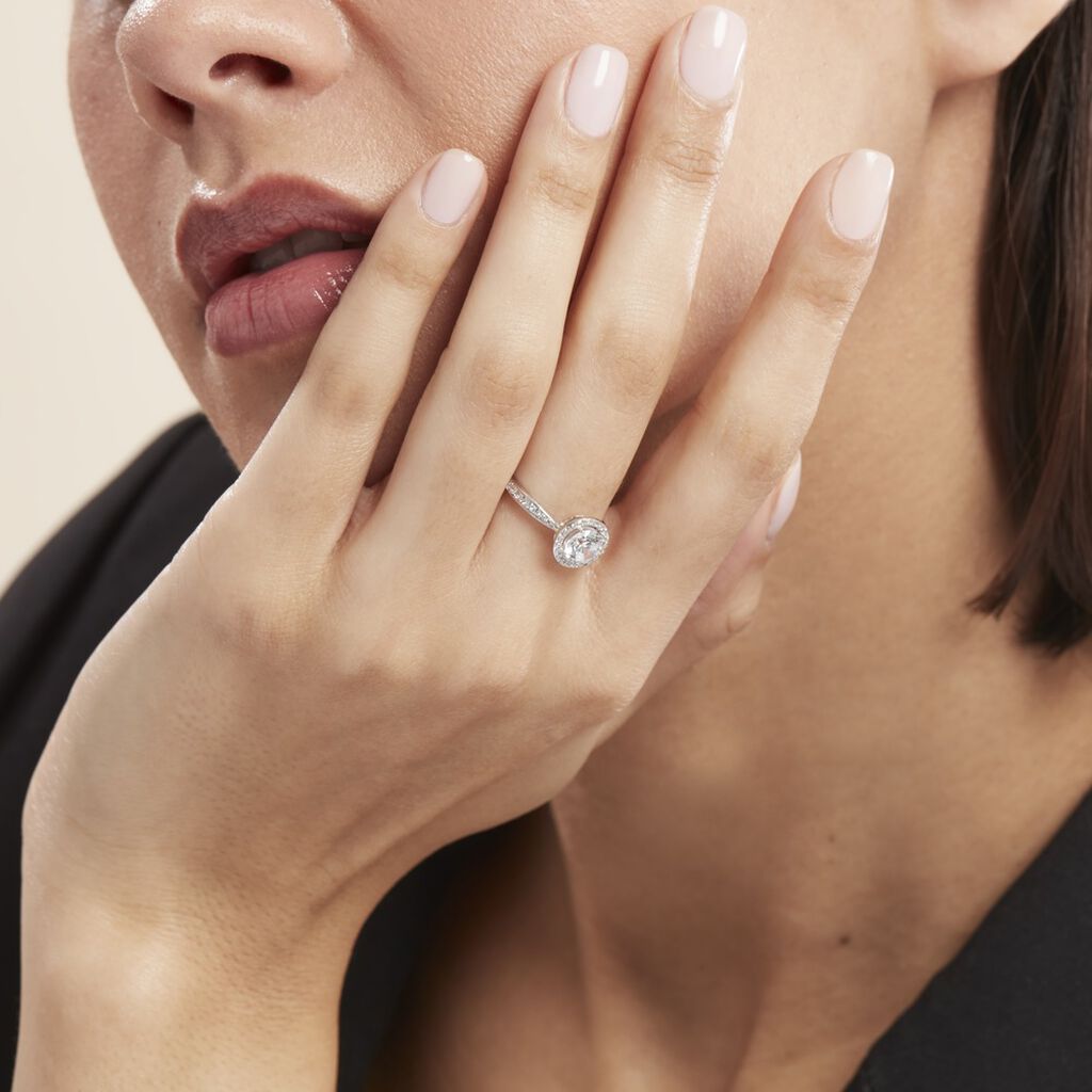 Bague Or Blanc Pelagius Oxyde De Zirconium