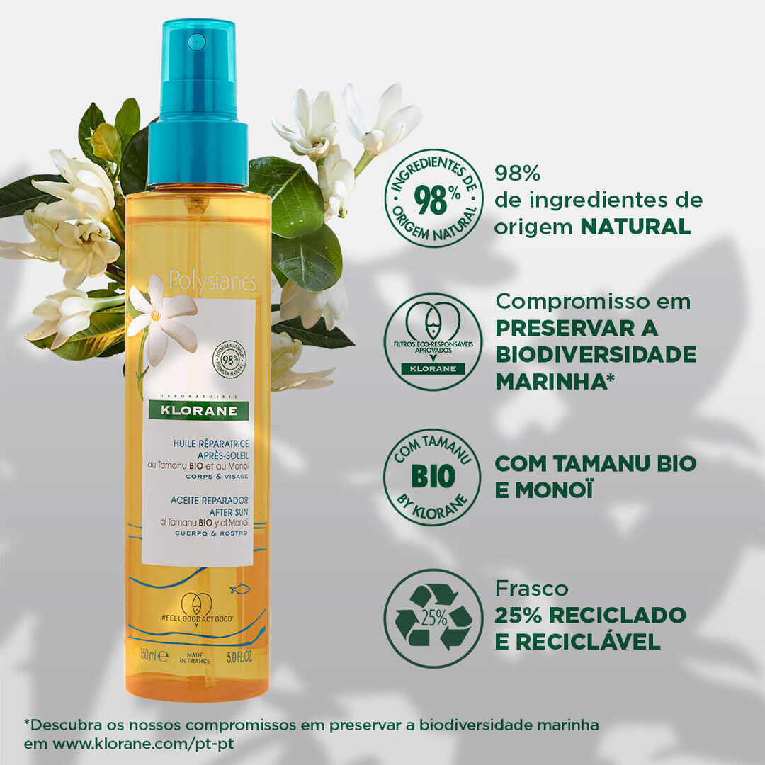 KLORANE  Óleo Seco Reparador Pós-Solar - 150ml