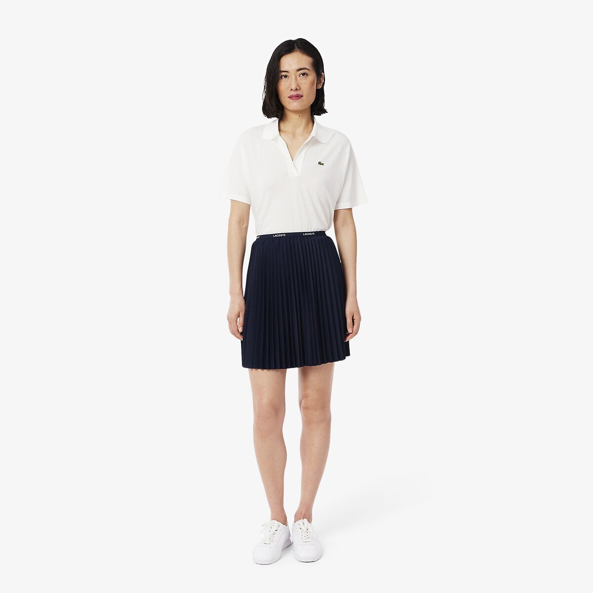 LACOSTE<br>Saia curta plissada