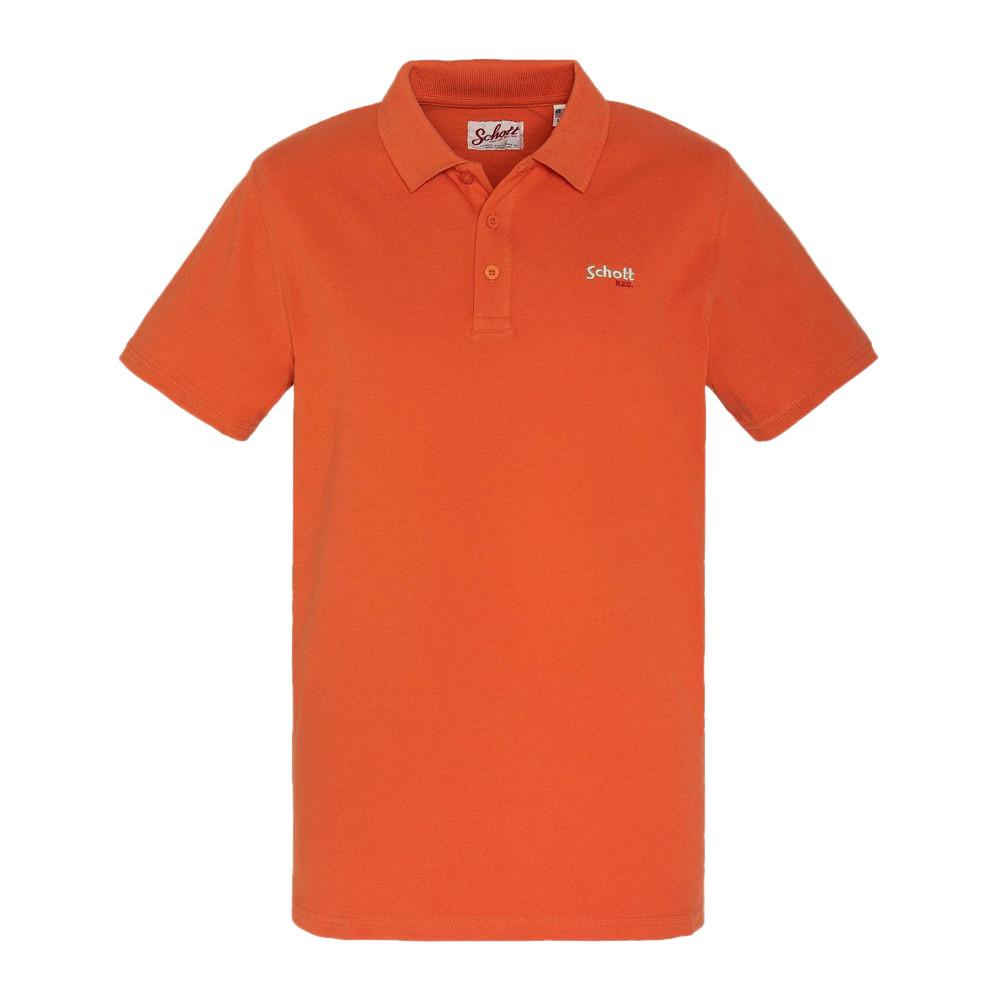 Schott Polo Orange Homme Schott S0022
