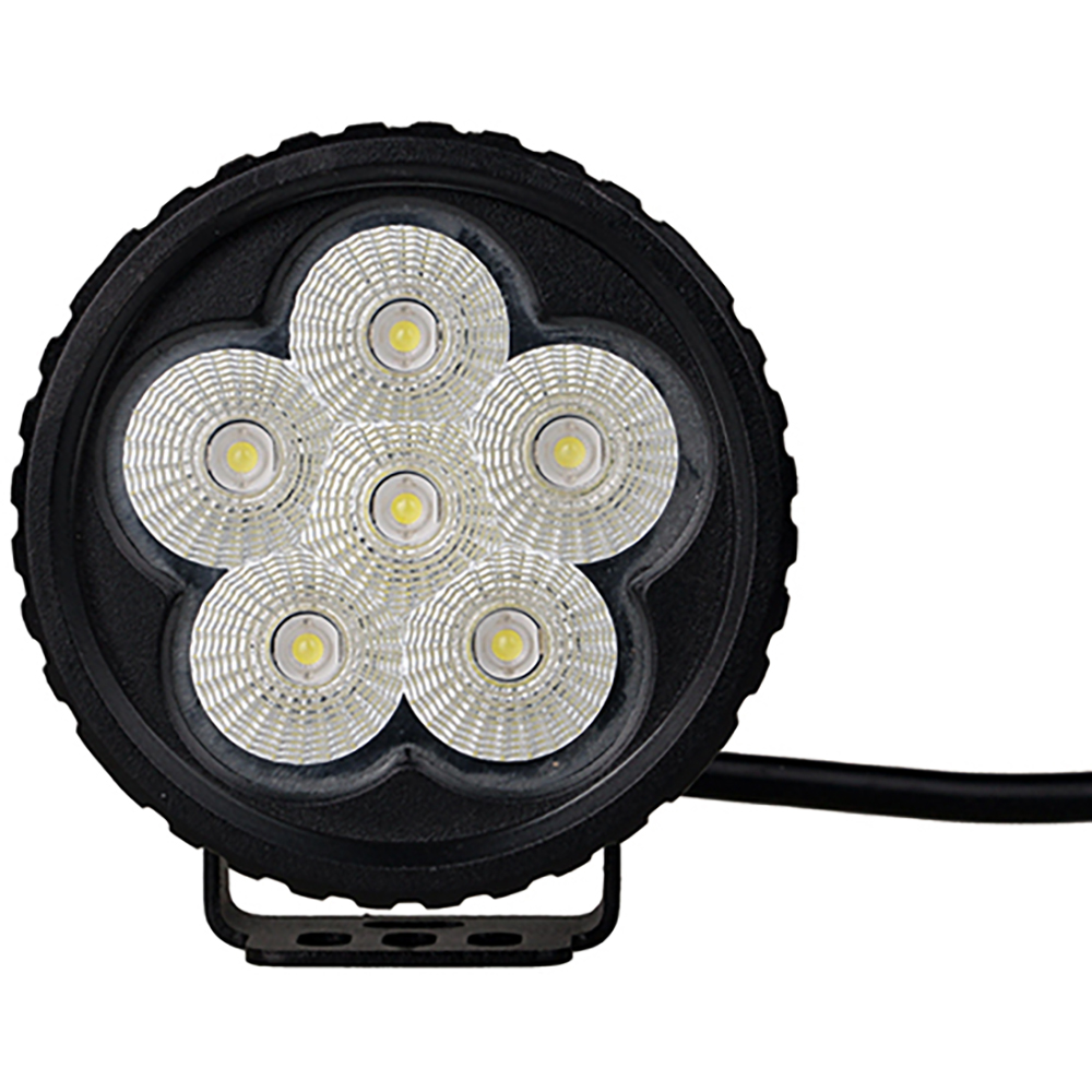 Sifam - Projecteur rond 6 led 18w Noir