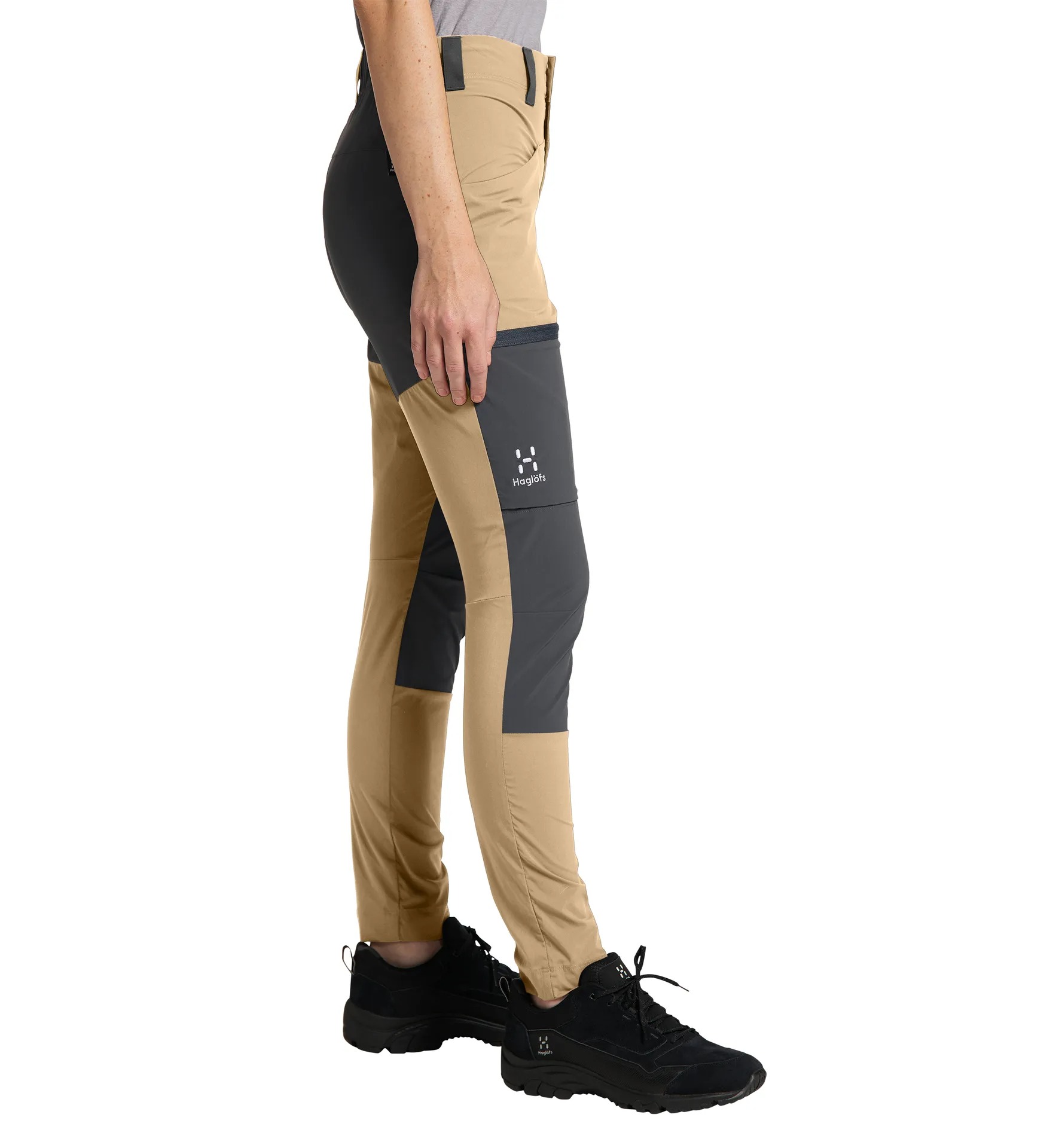 Lite Slim Pant Dame Sand/Magnetite