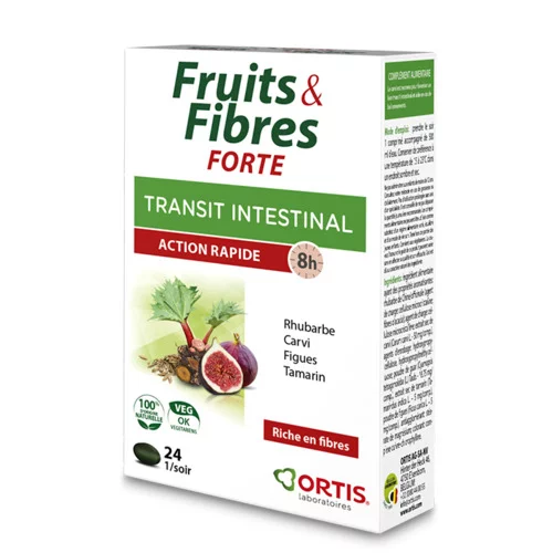 Fruits&Fibres FORTE - Transit Intestinal Ortis - 24 Comprimés