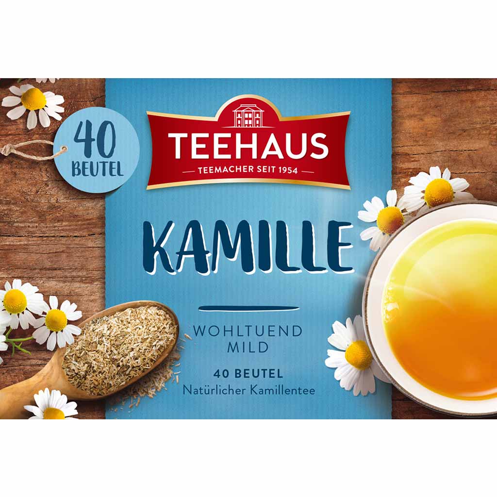 Teehaus Tee Kamille 40x1,5g=60g MHD:30.1.27
