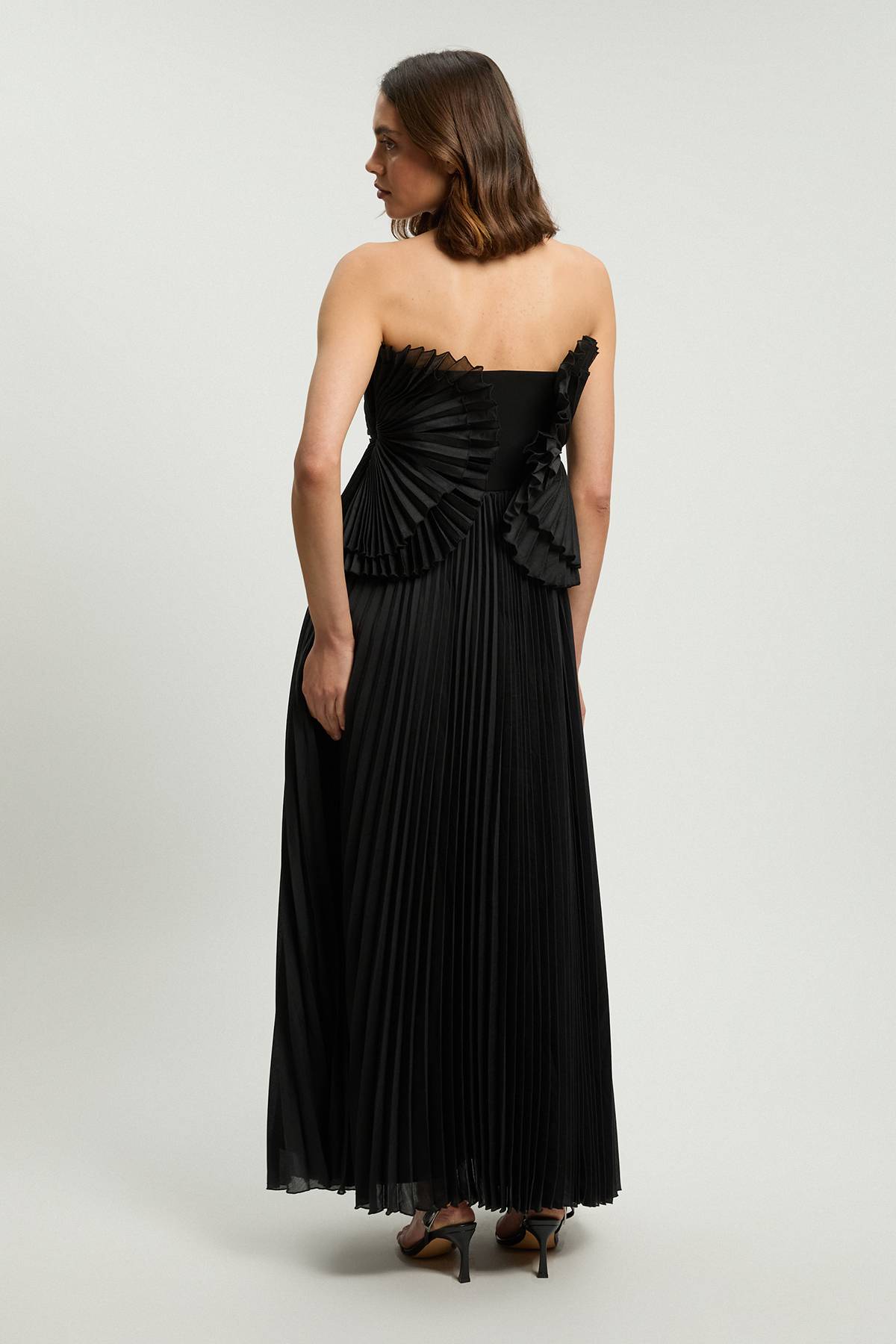 KarenMillen Robe Longue Plissée Petite