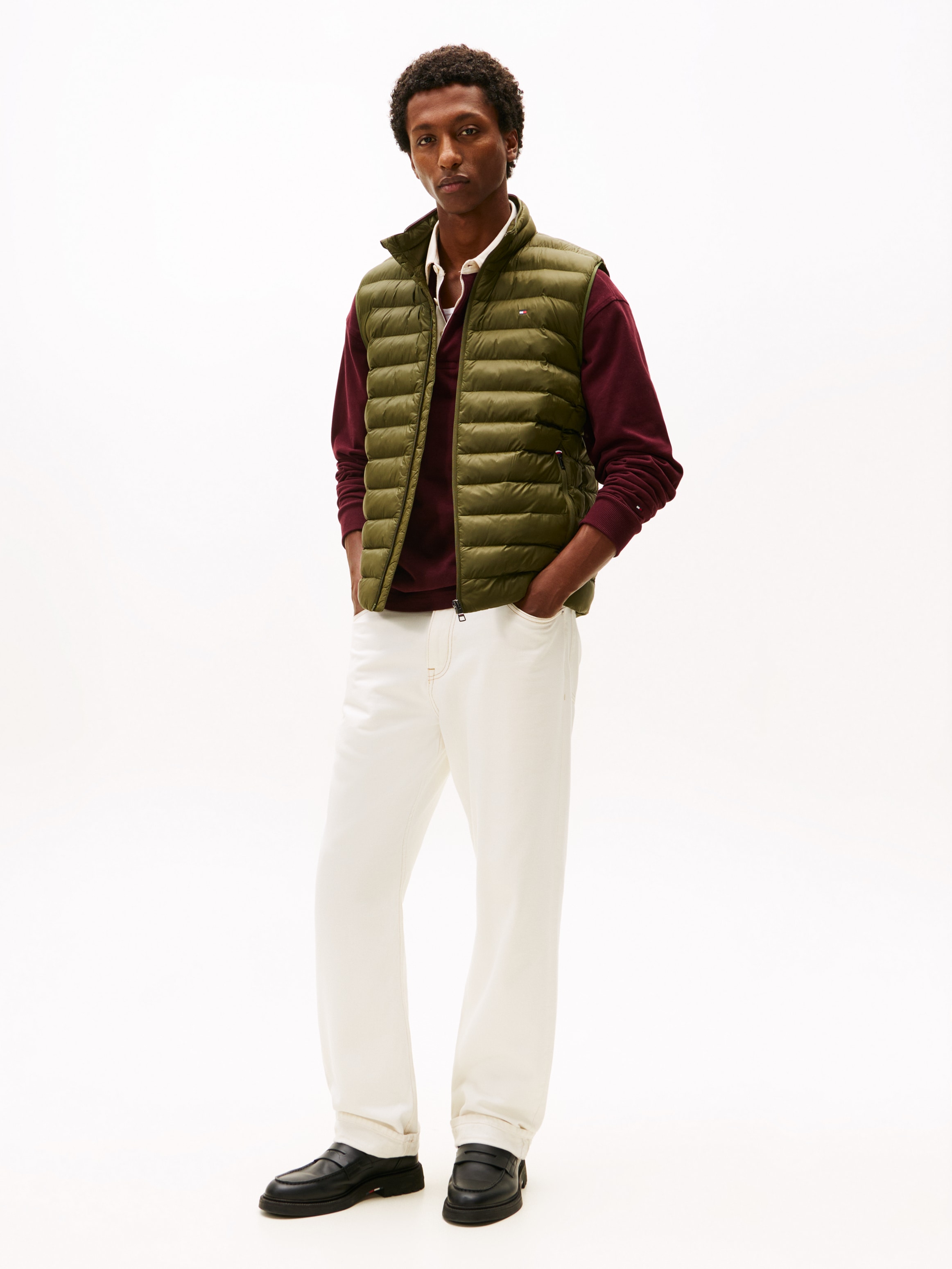 Tommy Hilfiger Steppweste »PACKABLE RECYCLED VEST« mit Logostickerei