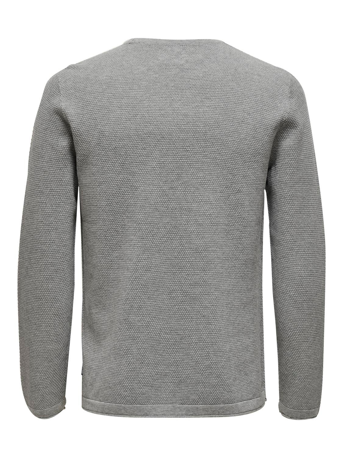 ONSPANTER Pullover Medium Grey Melange