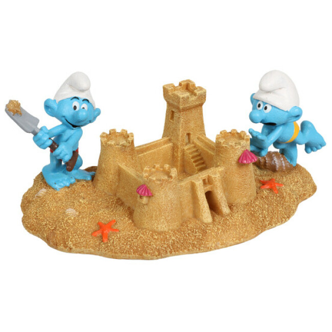 Décoration pour aquarium Schtroumpfs Plage