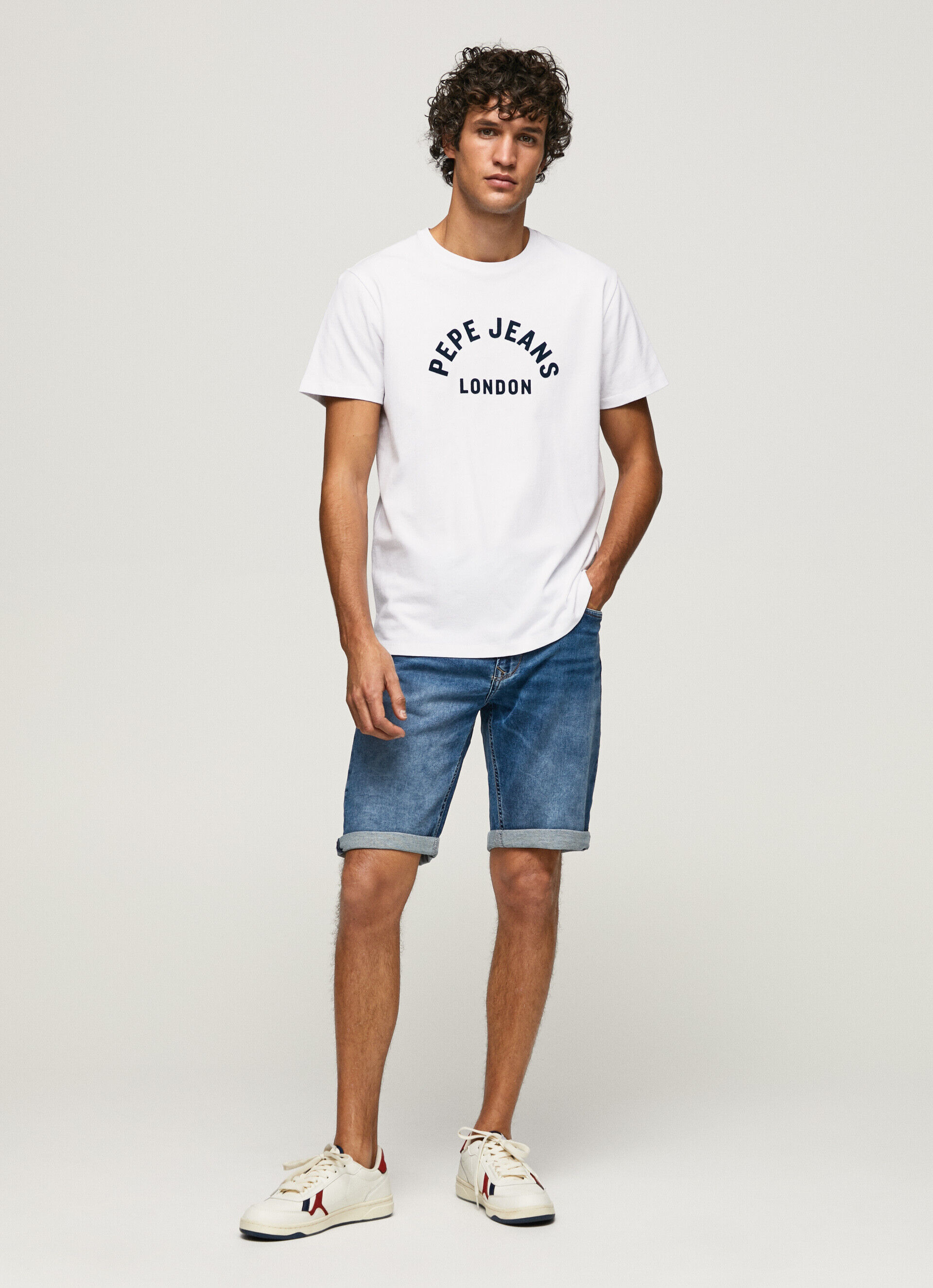 Bermuda Jack de corte regular - jeans