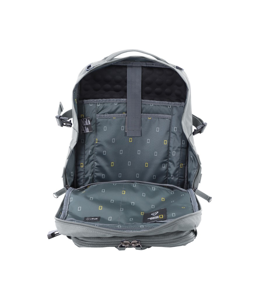 Mochila National Geographic Cinza Rocket - 30 x 16 x 42 cm -