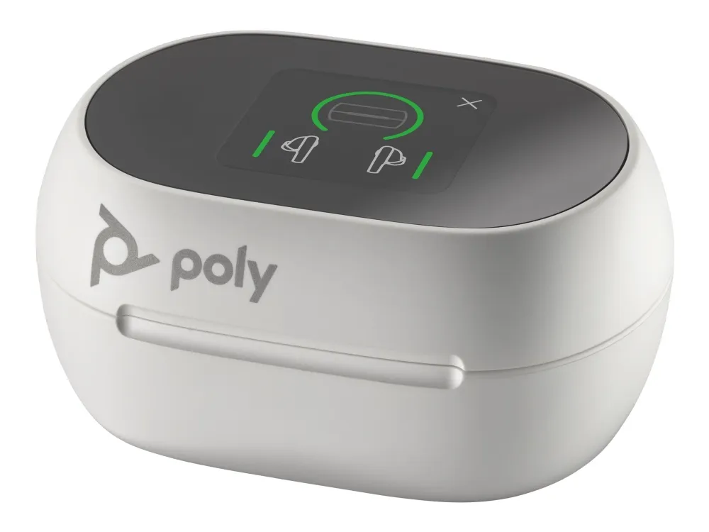 Poly - Ørestik for sand trådløs-øretelefoner - Microsoft Teams-certificeret - hvid - Certified for Microsoft Teams (pakke med 2)