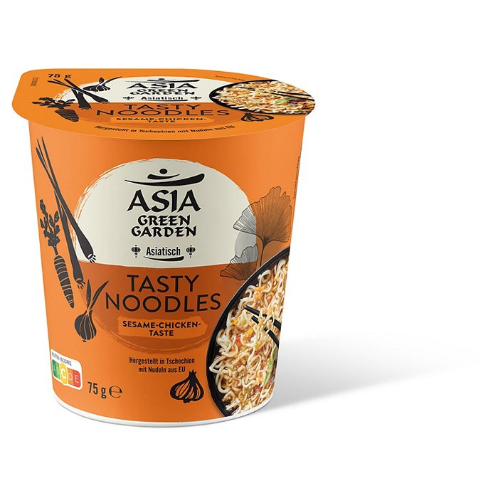 ASIA GREEN GARDEN Tasty Noodles 75 g, Sesame Chicken Taste