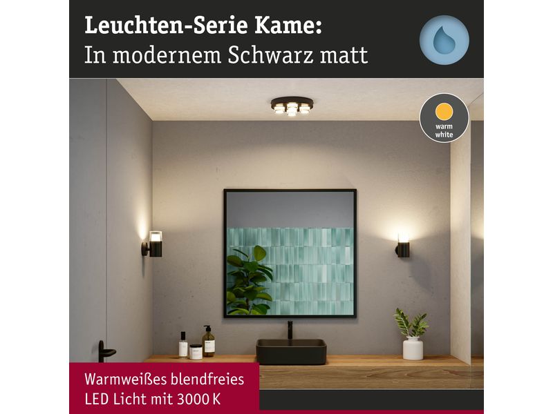 Paulmann Badezimmerleuchte Wand-/Deckenleuchte Kame 5W Elegante Wand-/Deckenleuchte
