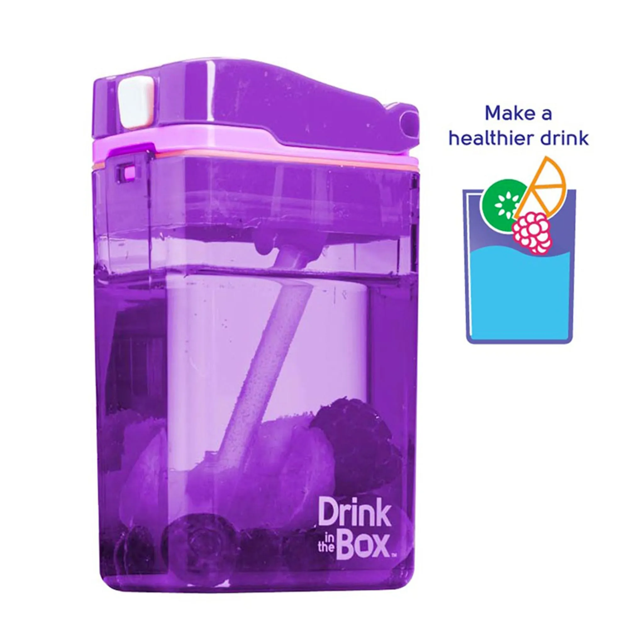 Drink in the Box Contenant à Paille 8oz - Mauve