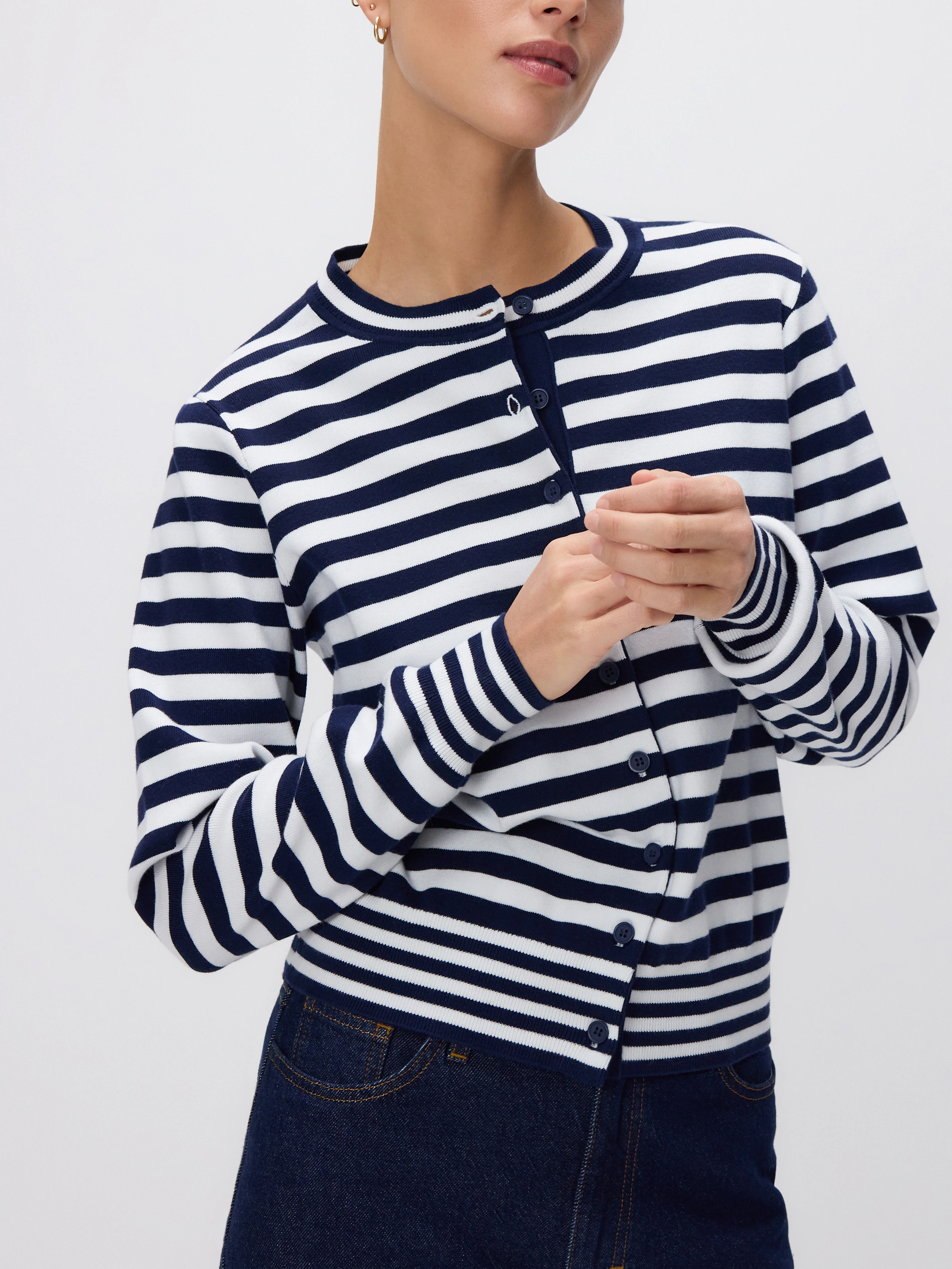 Gestreifter Cardigan