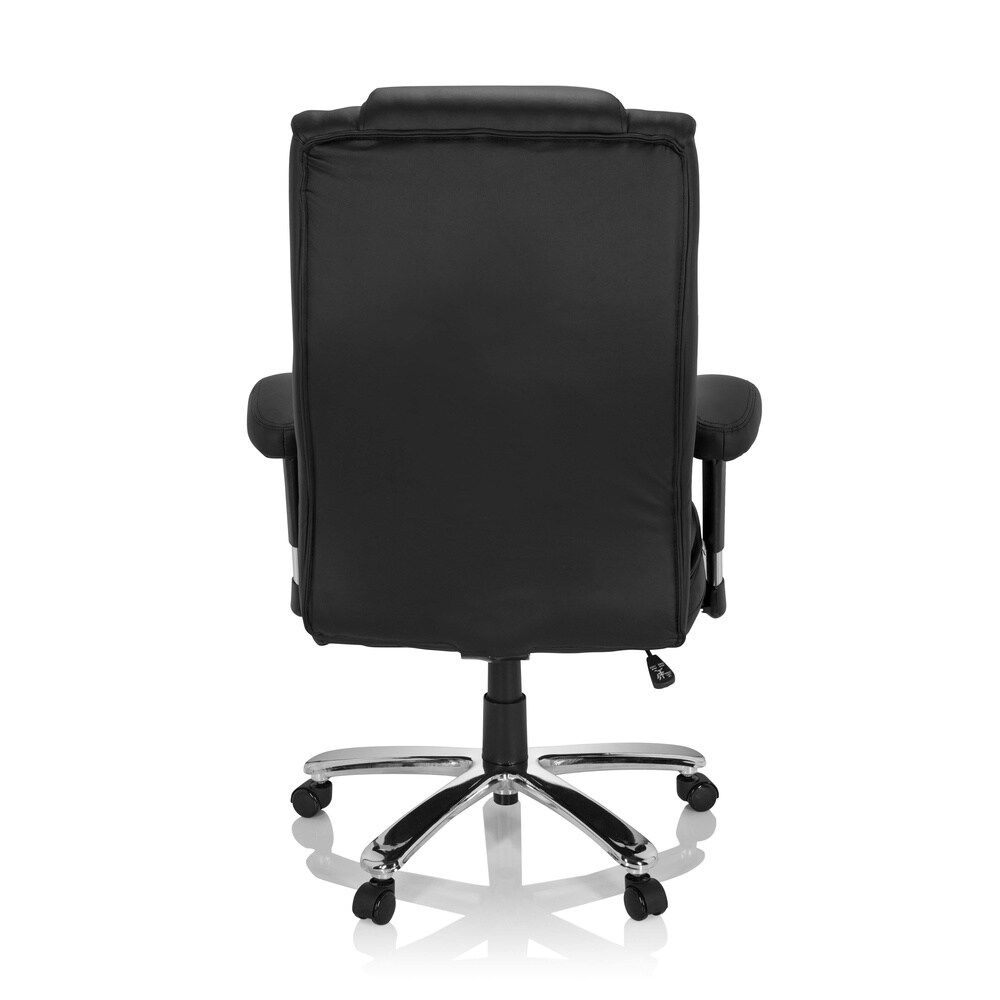 XXL Drehstuhl BUILDER XXL I Kunstleder mit Armlehnen (höhenverstellbar) hjh OFFICE