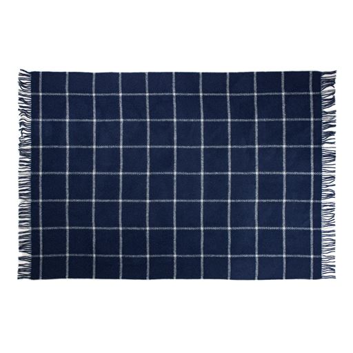 Arctic Thor Uldplaid, Royal Blue, 130x200 cm